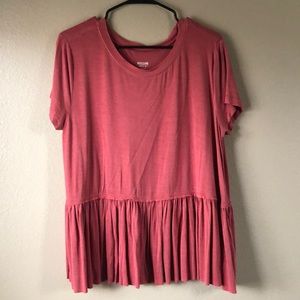 Mossimo Salmon-colored Flow Top